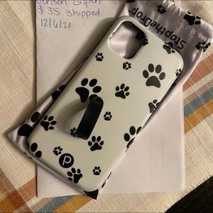 iPhone 11 paw print loopy case